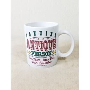Genuine Antique Person Coffee Mug 12oz Tea Cup 1992 Laid Back Vintage